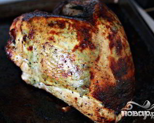 Индейка с лимонной цедрой и шалфеем