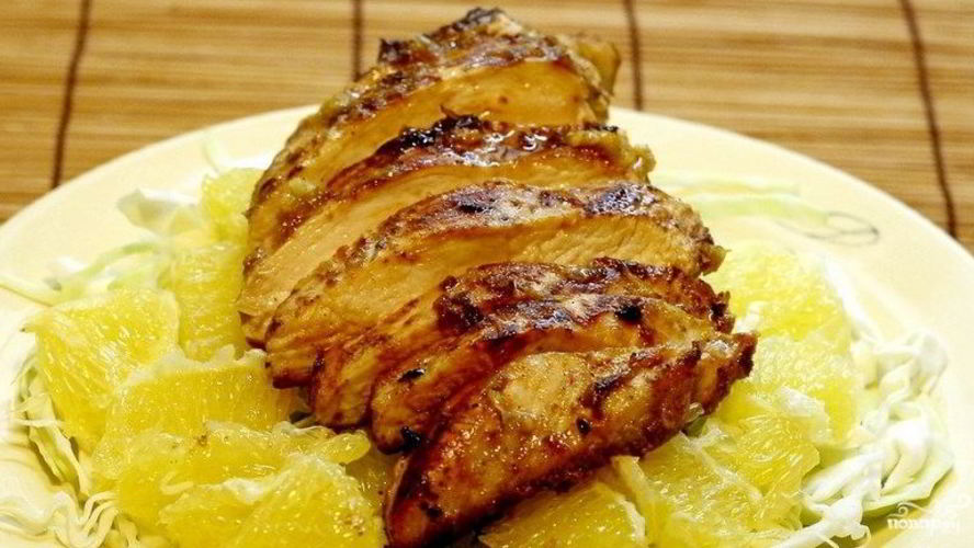 Рецепт куриной грудки с апельсинами