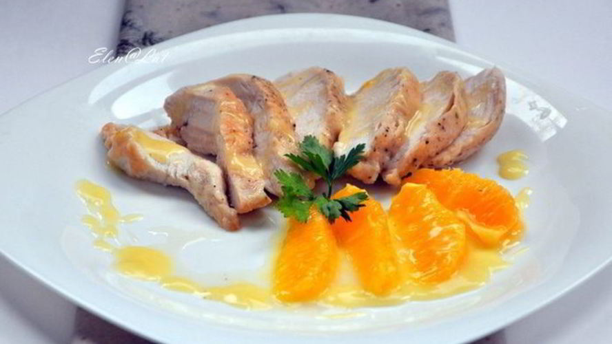 Рецепт куриной грудки в апельсиновом соусе