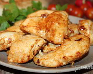 Куриная грудка, жаренная кусочками