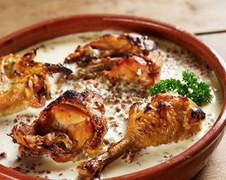 Куриное филе с соусом и гречкой