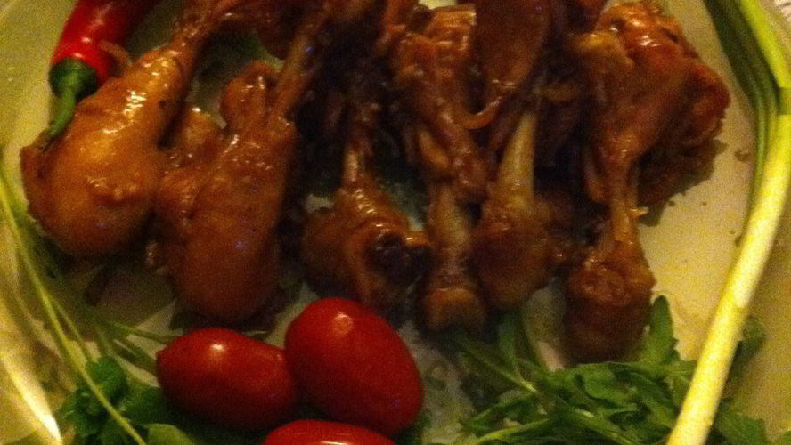 Рецепт куриных ножек в медово-соевом маринаде