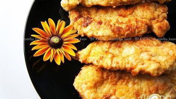 Рецепт Куриных отбивных в тесте