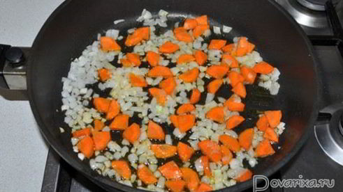 куриные сердечки с баклажанами