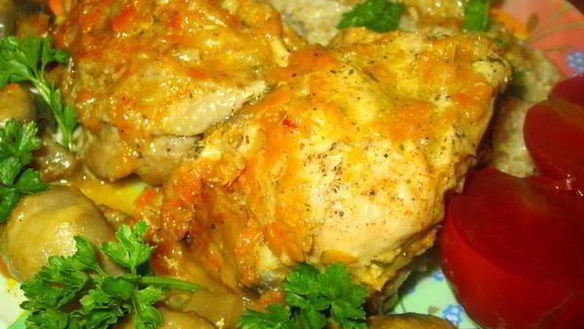 Рецепт Курицы с овощами в мультиварке