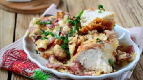 курица в карбонаре