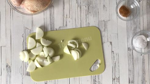 курица в сметане с чесноком в духовке