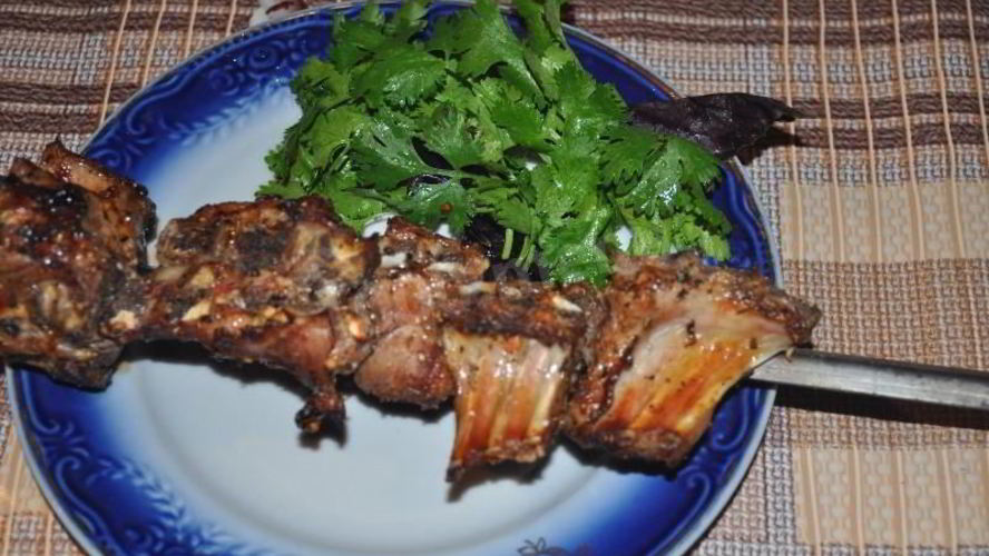 Рецепт мяса баранины на костре