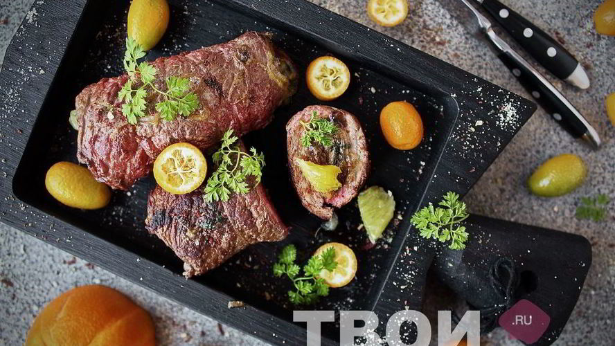 Рецепт мяса с апельсинами