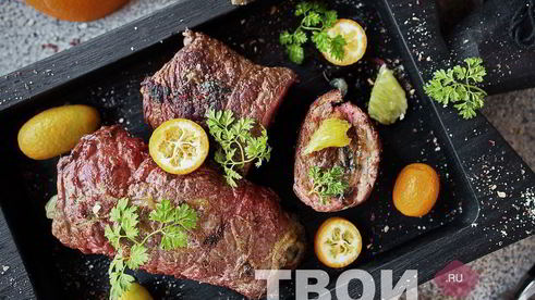 мясо с апельсинами