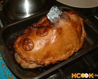 Новогодняя фаршированная утка по-французски