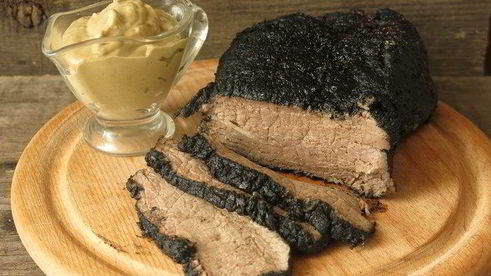 ростбиф в золе с соусом из тунца