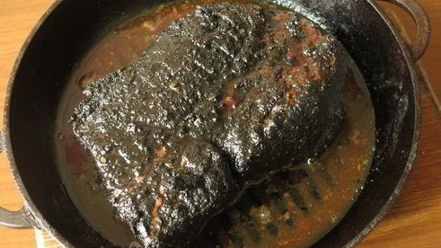 ростбиф в золе с соусом из тунца