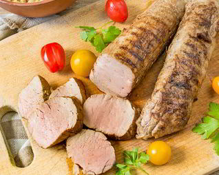 Свиная вырезка в соево-имбирном маринаде