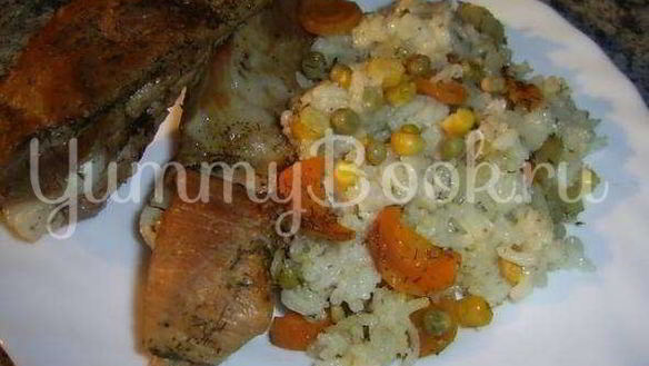 Рецепт Свинины с рисом и кукурузой