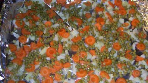 свинина с рисом и кукурузой