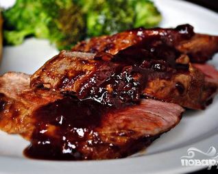 Свинина в гранатовой глазури