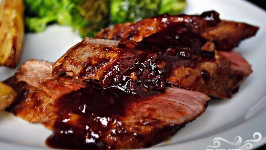Рецепт свинины в гранатовой глазури