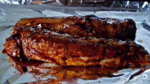 свинина в гранатовой глазури