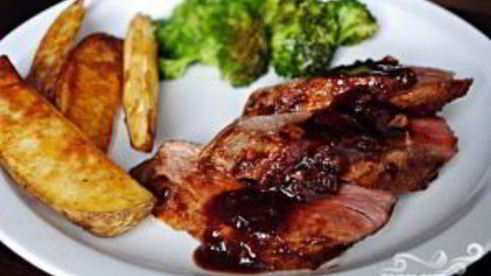 свинина в гранатовой глазури