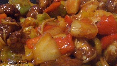 свинина в кисло-сладком соусе