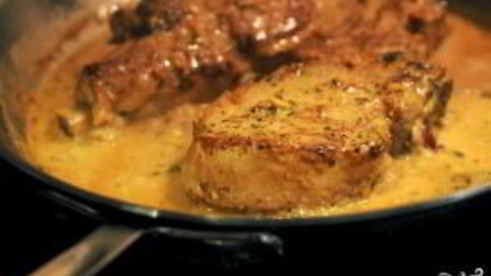 тушеные телячьи ребрышки