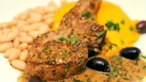 тушеные телячьи ребрышки