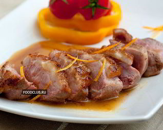 Утиная грудка с апельсиновым соусом