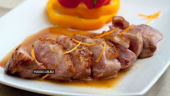 Рецепт Утиной грудки с апельсиновым соусом