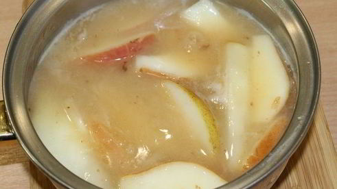 запеченая утка с пьяной грушей