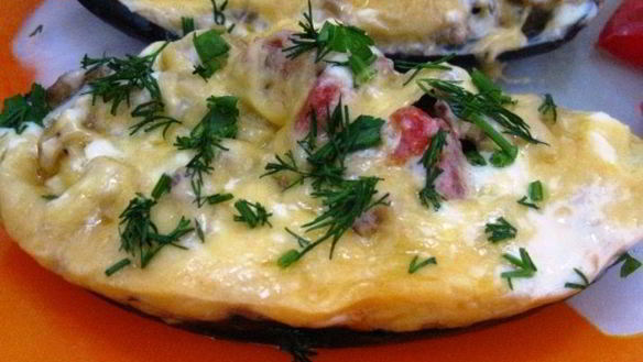 Рецепт Баклажанов, фаршированных мясом, в мультиварке