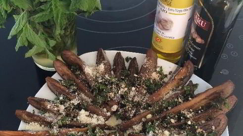 баклажаны с мятой по-сицилийски