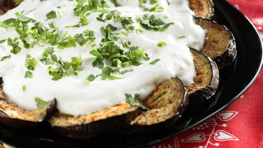 Рецепт баклажанов в йогурте