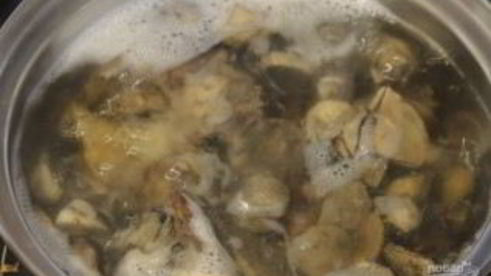 фасоль с грибами в томатном соусе