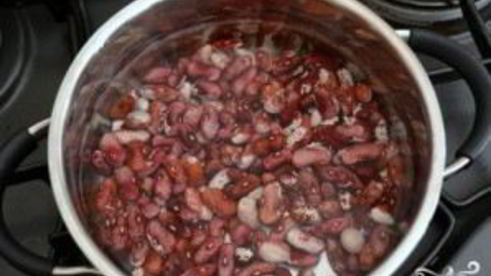 фасоль с луком