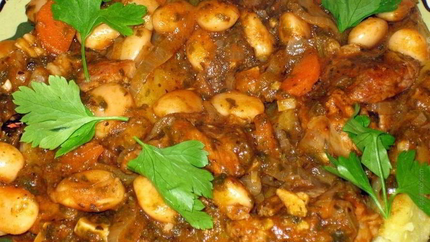 Рецепт фасоли с мясом