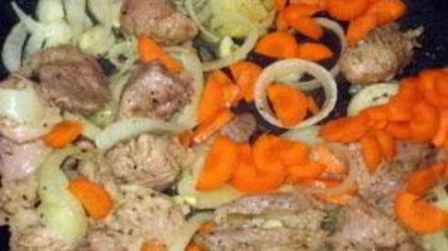 фасоль с мясом