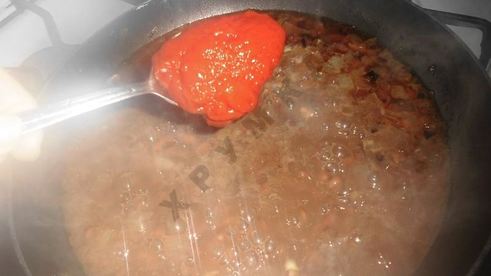 фасоль тушеная с томатной пастой