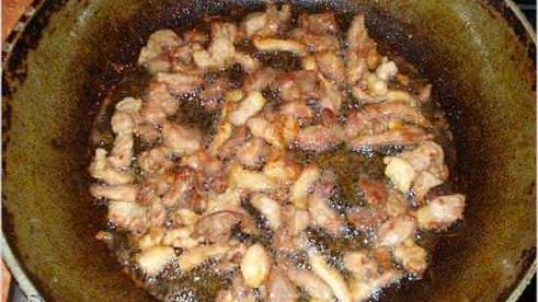 капуста тушенная со свининой