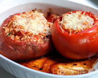 Помидоры запеченные с рисом