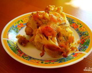 Цветная капуста с творогом