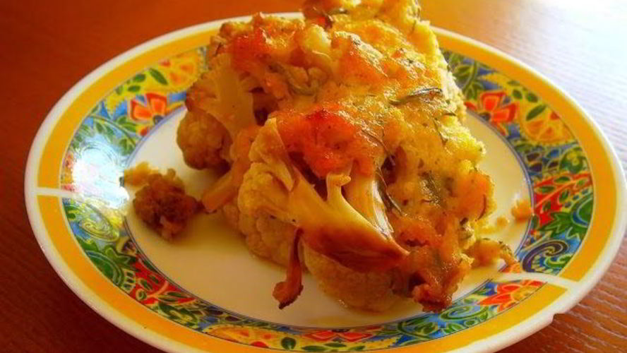 Рецепт цветной капусты с творогом