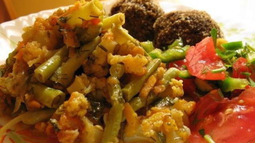 Рецепт цветной капусты с тыквой