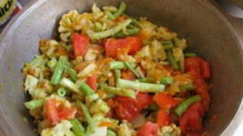 цветная капуста с тыквой