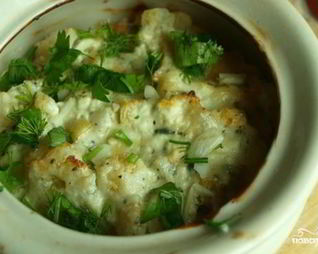 Цветная капуста в горшочке