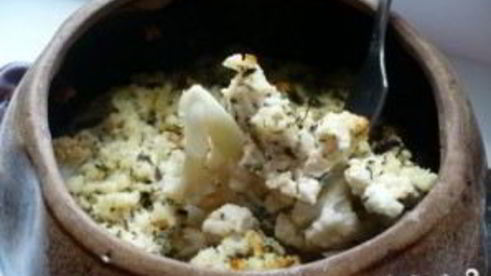 цветная капуста в горшочке