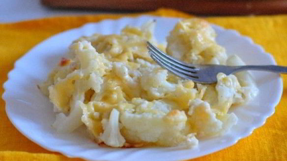 Рецепт Цветной капусты, запеченной в духовке с сыром