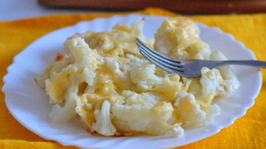 Рецепт цветной капусты, запеченной в духовке с сыром