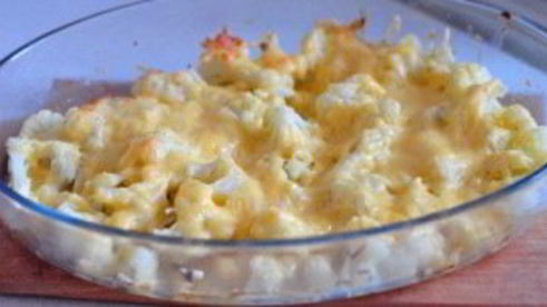 цветная капуста, запеченная в духовке с сыром