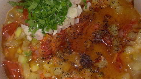 тушеный кабачок